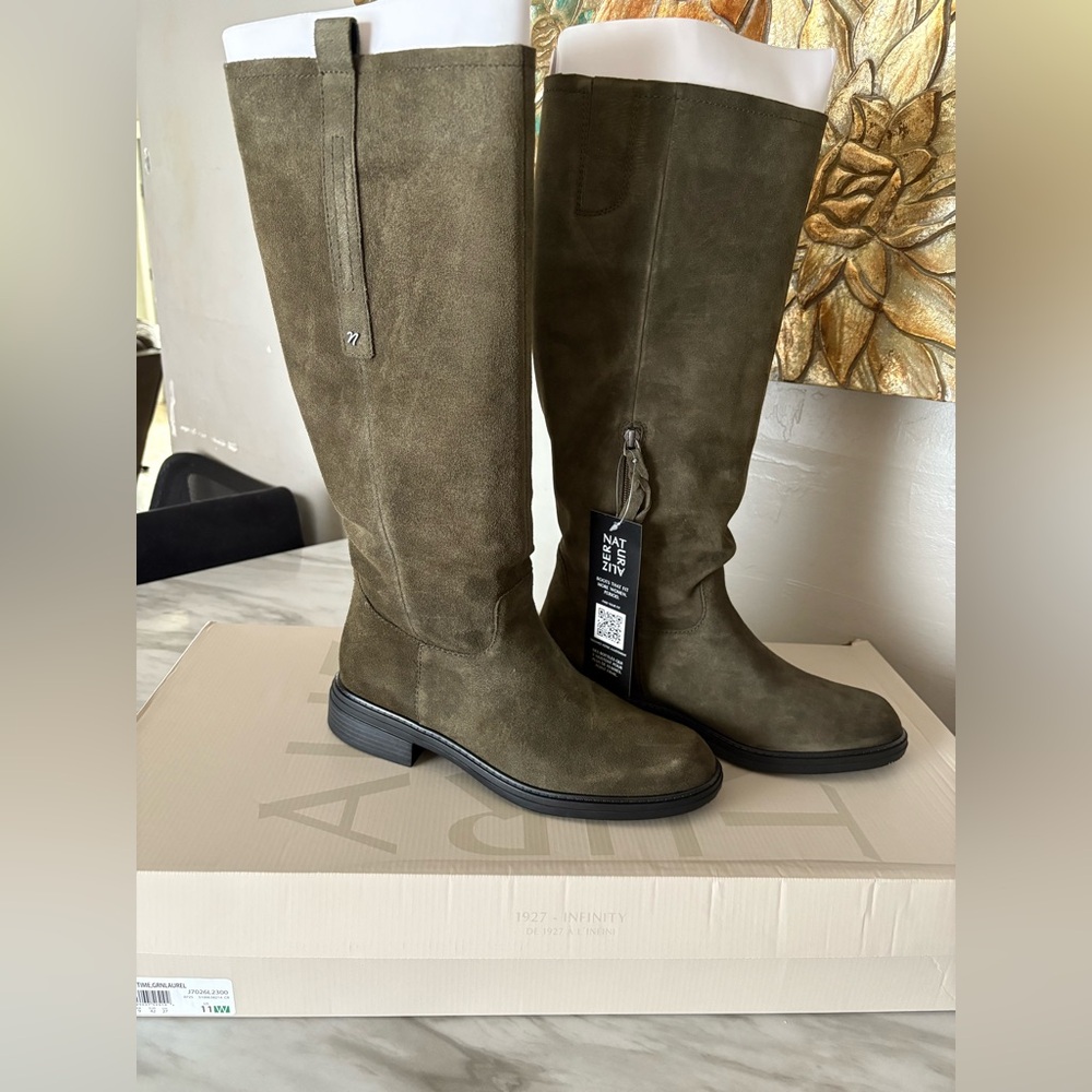 Naturalizer Women's Khaki Over the Knee Boots